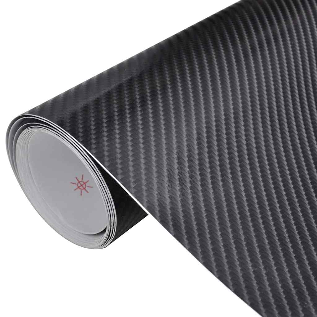 Vidaxx 2 pcs feuille de voiture 4d 100x150 cm noir