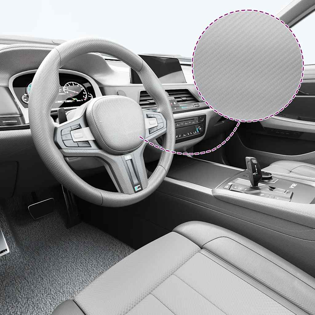 Vidaxx 2 pcs feuille de voiture 4d 100x150 cm + 50x150 cm argent