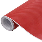 VIDAXL 2 ST AUTOFOLIE 4D 100x150 cm + 50x150 cm Rot