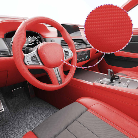 Vidaxx 2 pcs film de voiture 4d 100x150 cm + 50x150 cm rouge