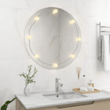 Vidaxl Mirror de pared sin lista de lámparas LED alrededor de vidrio