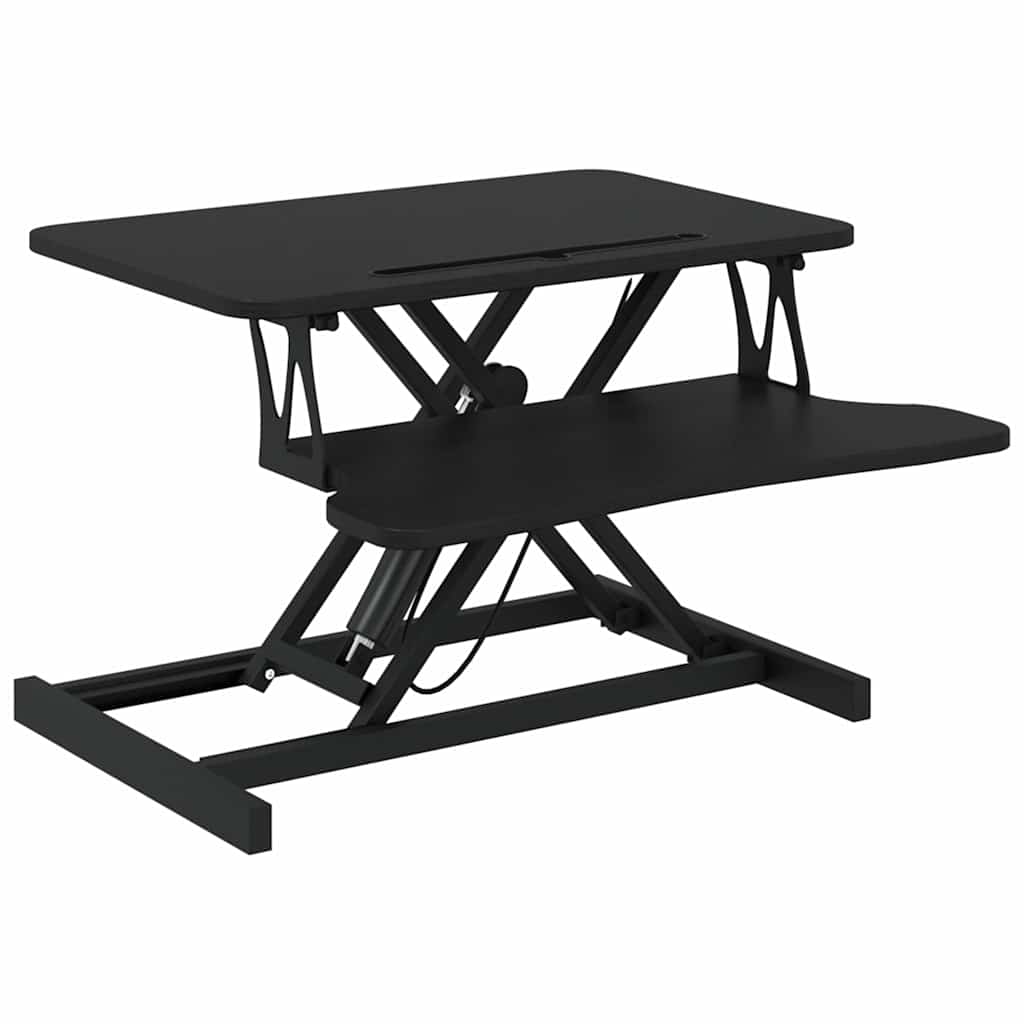 Vidaxl bureau verstelbaar 60x40x(13-41,5) cm staal en bewerkt hout