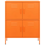 Vidaxl opbergkast 80x35x101,5 cm staal oranje