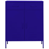 Vidaxl opbergkast 80x35x101,5 cm staal marineblauw