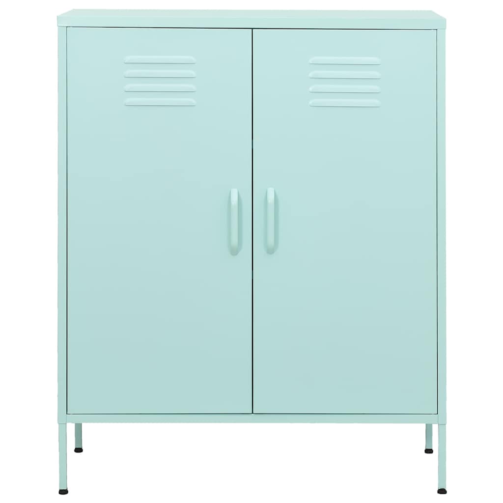 Vidaxl opbergkast 80x35x101,5 cm staal mint