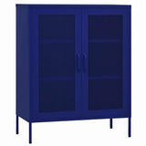 Vidaxl opbergkast 80x35x101,5 cm staal marineblauw