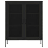 Vidaxl opbergkast 80x35x101,5 cm staal zwart