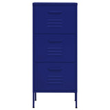 Vidaxl opbergkast 42,5x35x101,5 cm staal marineblauw
