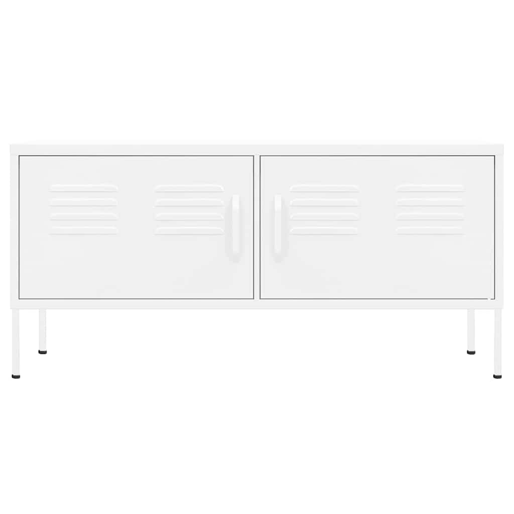Vidaxl tv-meubel 105x35x50 cm staal wit