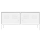 Vidaxl tv-meubel 105x35x50 cm staal wit