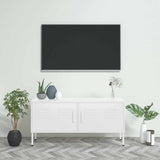 Vidaxl tv-meubel 105x35x50 cm staal wit