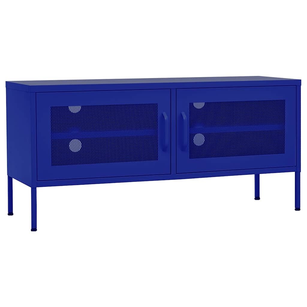 Vidaxl tv-meubel 105x35x50 cm staal marineblauw