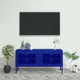 Vidaxl tv-meubel 105x35x50 cm staal marineblauw