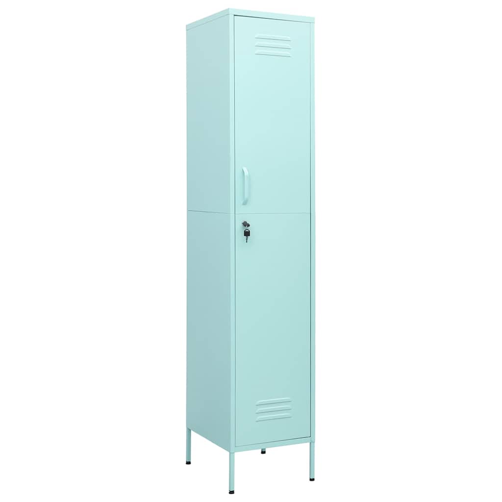 Vidaxl lockerkast 35x46x180 cm staal mint