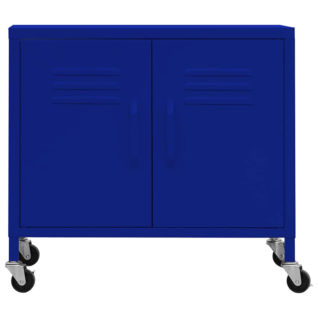 Vidaxl opbergkast 60x35x56 cm staal marineblauw