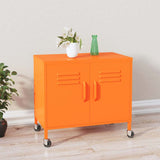 Vidaxl opbergkast 60x35x56 cm staal oranje