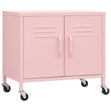 Vidaxl opbergkast 60x35x56 cm staal roze