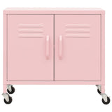 Vidaxl opbergkast 60x35x56 cm staal roze