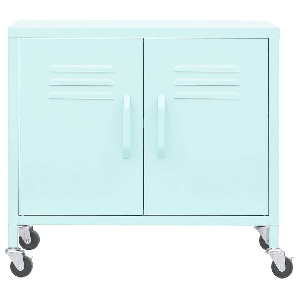 Vidaxl opbergkast 60x35x56 cm staal mint
