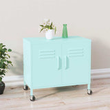 Vidaxl opbergkast 60x35x56 cm staal mint