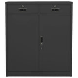 Vidaxl kantoorkast 90x40x102 cm staal antracietkleurig