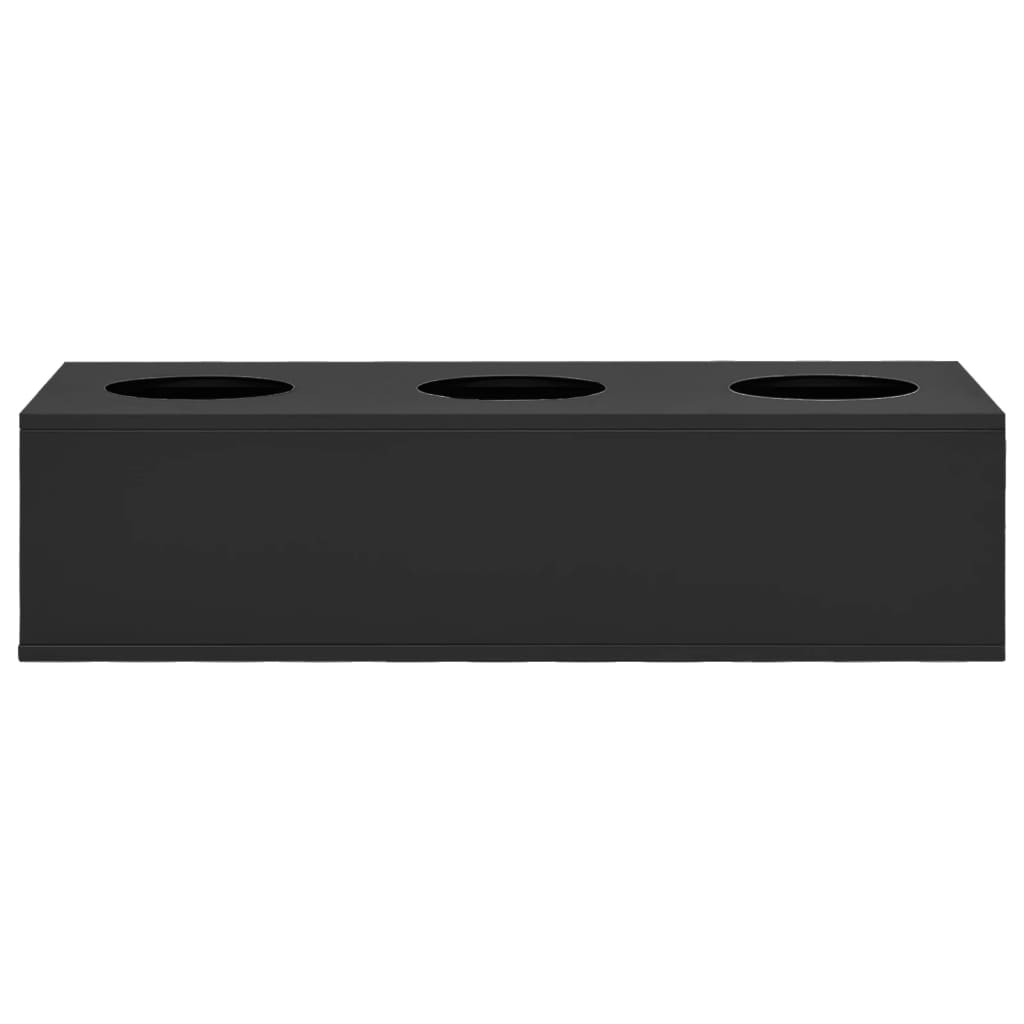 Vidaxl Office Flower Box 90x40x23 cm stål antracit -farvet