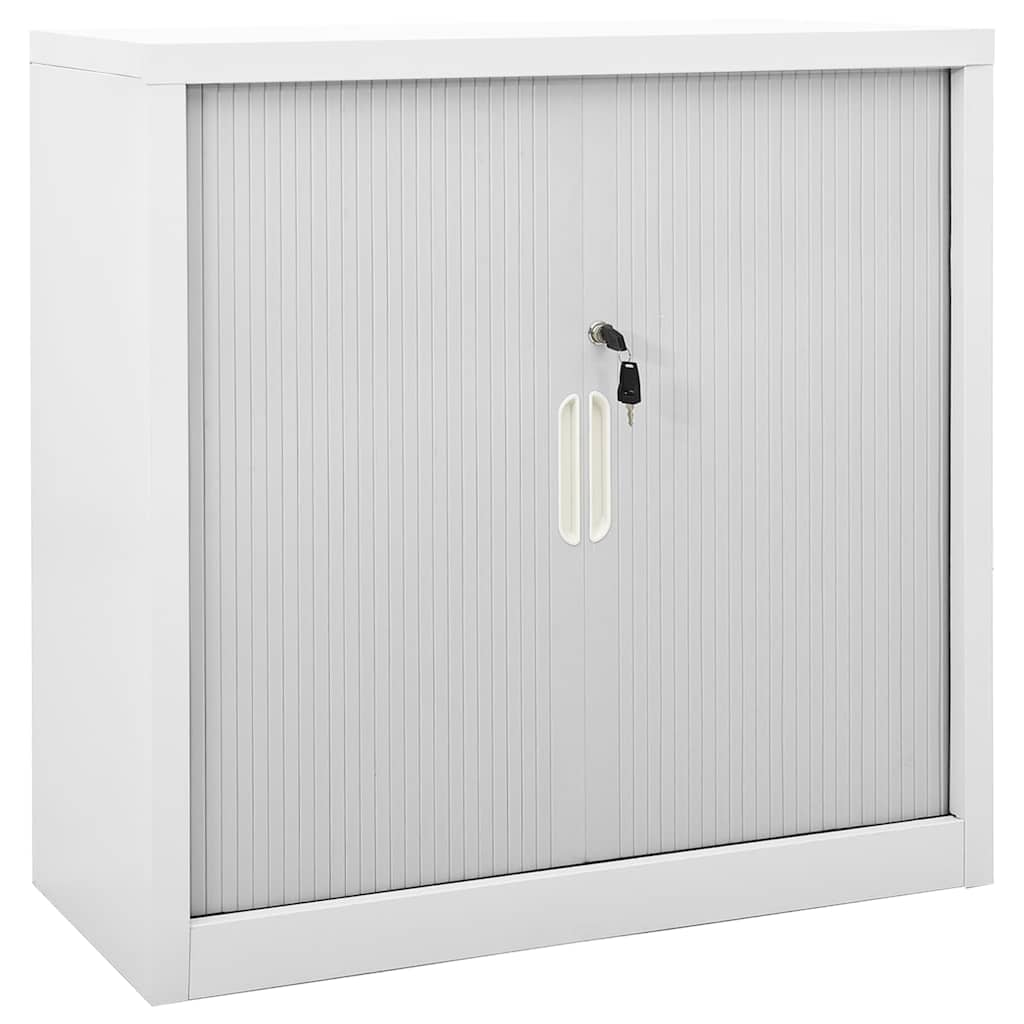 Vidaxl roldeurkast 90x40x90 cm staal grijs
