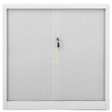 Vidaxl roldeurkast 90x40x90 cm staal grijs