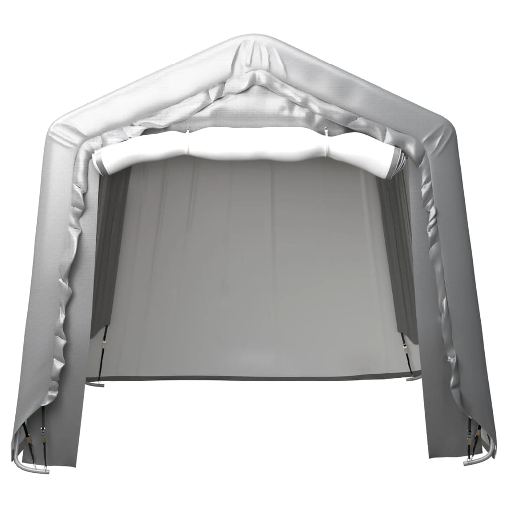 Tente de stockage Vidaxl 240x240 cm Gris en acier