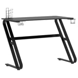 Vidaxl gamingbureau met zz-vormige poten 110x60x75 cm zwart