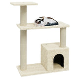 Vidaxl Cat Scratch Post avec sisal Scratch Posts 70 cm Crème -Colored