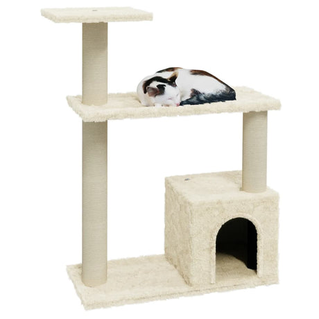 Vidaxl Cat Scratch Post avec sisal Scratch Posts 70 cm Crème -Colored
