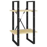 Vidaxl boekenkast met 2 schappen 40x30x70 cm massief grenenhout