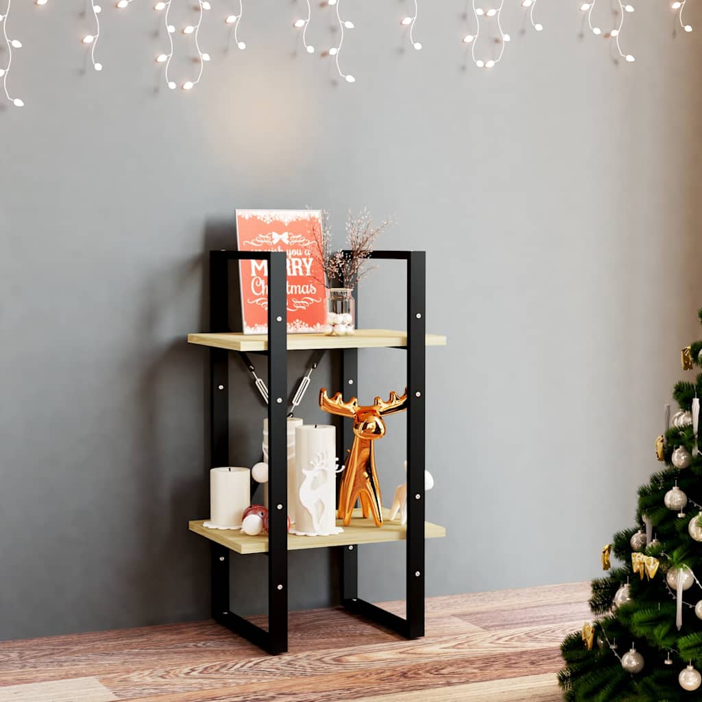 Vidaxl boekenkast met 2 schappen 40x30x70 cm massief grenenhout