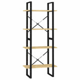 Vidaxl boekenkast met 4 schappen 60x30x140 cm massief grenenhout