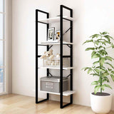 Vidaxl boekenkast met 4 schappen 60x30x140 cm massief grenenhout wit