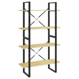 Vidaxl boekenkast met 4 schappen 80x30x140 cm massief grenenhout
