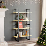 Vidaxl boekenkast met 4 schappen 80x30x140 cm massief grenenhout