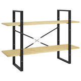 Vidaxl boekenkast met 2 schappen 100x30x70 cm massief grenenhout