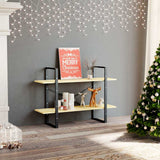 Vidaxl boekenkast met 2 schappen 100x30x70 cm massief grenenhout
