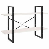 Vidaxl boekenkast met 2 schappen 100x30x70 cm massief grenenhout wit