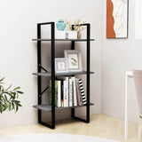 Vidaxl opbergrek 60x30x105 cm massief grenenhout grijs