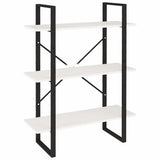 Vidaxl boekenkast met 3 schappen 80x30x105 cm massief grenenhout wit
