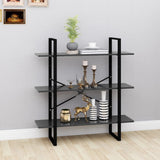 Vidaxl boekenkast 100x30x105 cm bewerkt hout grijs