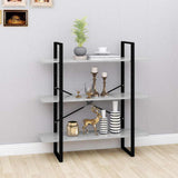 Vidaxl boekenkast 100x30x105 cm bewerkt hout betongrijs