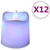 Vidaxl Tealights 12 St LED FLAIME Electric Multi -Colored