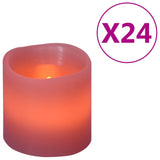 Bougies vidaxl 24 ST LED WHITE CHAUD