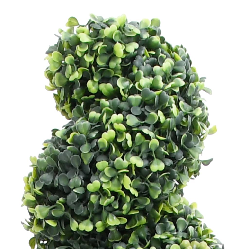 Sztuczna roślina vidaxl z garnkiem Buxus Spiral 117 cm zielony