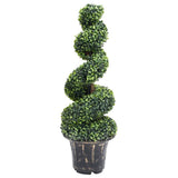 Vidaxl plante artificielle avec bouxe de pot spirale 100 cm vert
