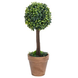 Vidaxl Plantes artificielles avec pot 2 St Boxwood Formation sphérique 41 cm vert